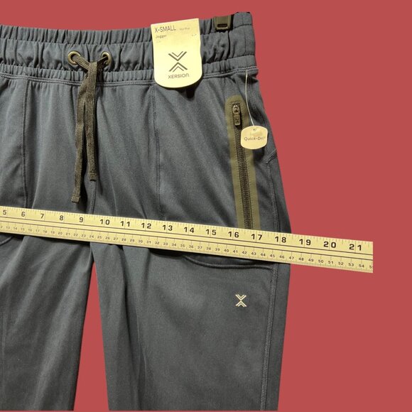 Xersion - Women's Mid-Rise Jogger Pants - Comfortable Fit-Navy Blue-Extra Small - Picture 6 of 16